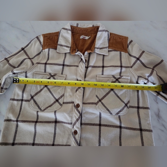 Faherty Womens Daly Flannel Plaid Shirt Button Down - Picture 11 of 14